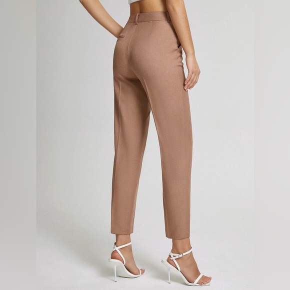 High Waisted Cropped Skinny Straight Leg Trousers with tags - Picture 5 of 8